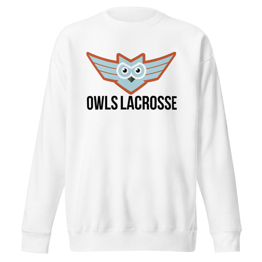 Adult OWLS Lacrosse Cotton Heritage Crewneck Sweatshirt