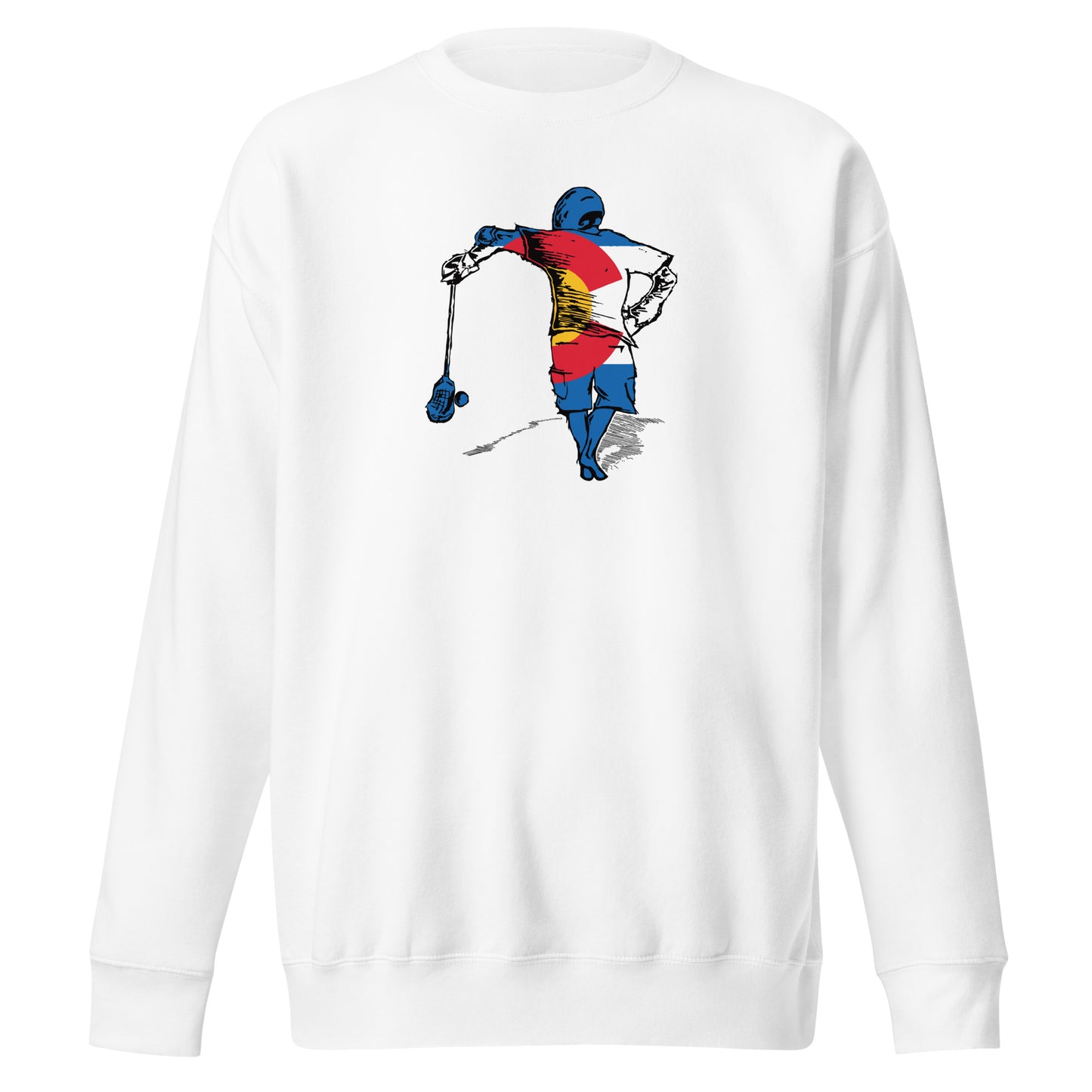 Adult POWLAX Cotton Heritage Crewneck Sweatshirt