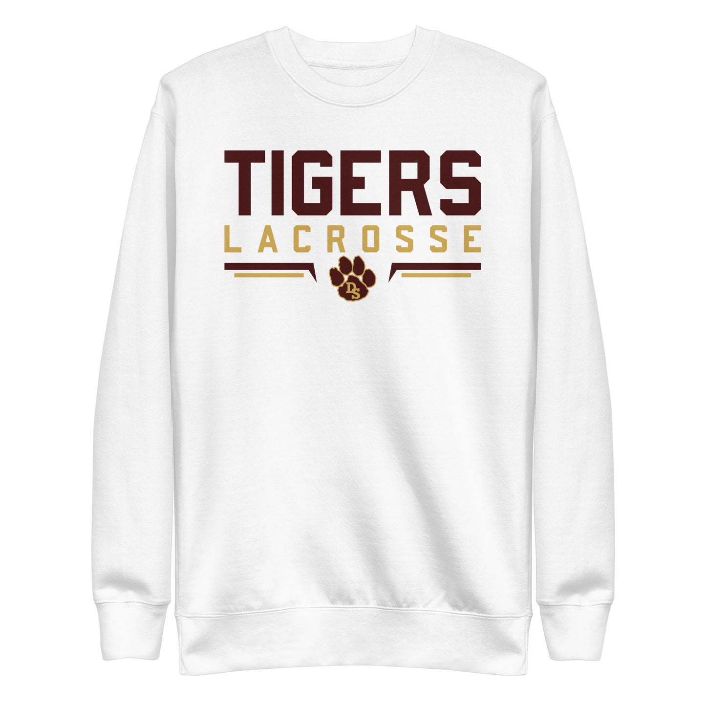 Adult Drip Tigers Lacrosse Cotton Heritage Premium Sweatshirt