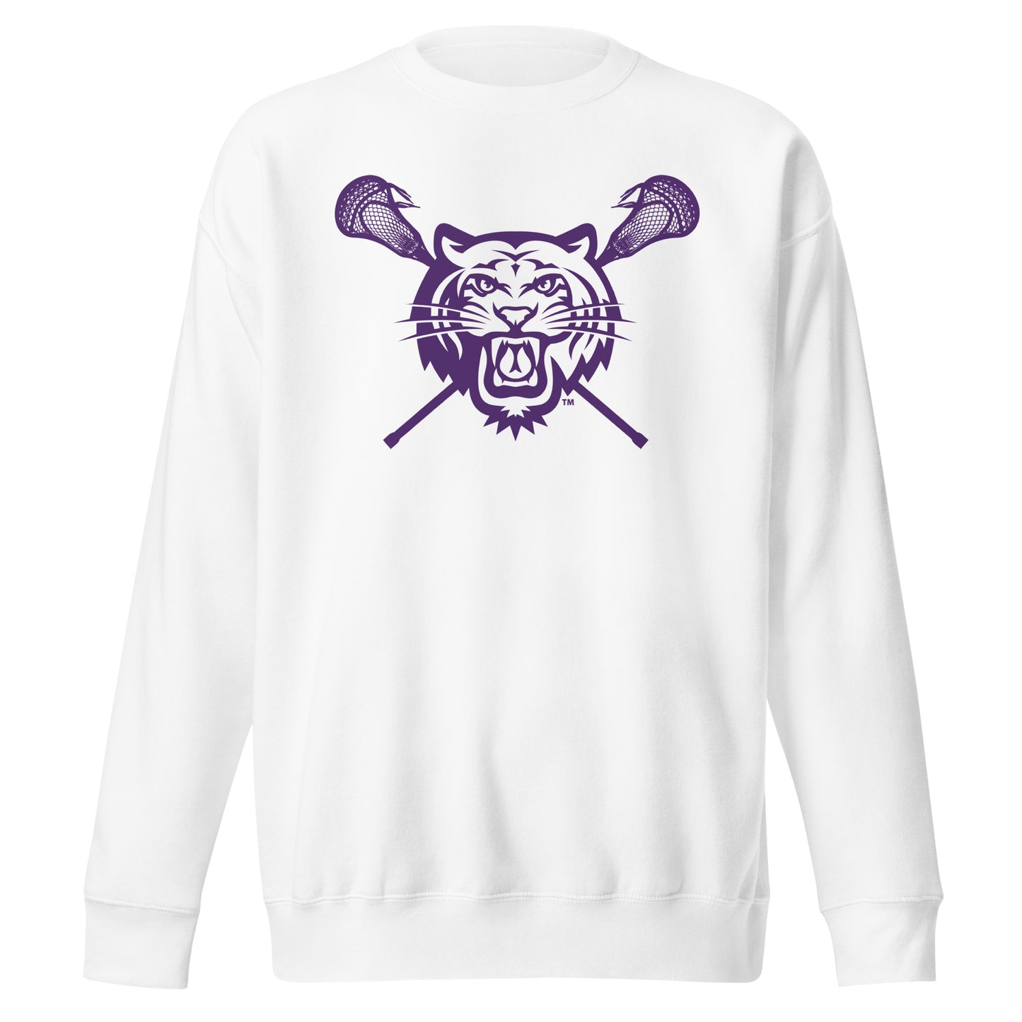 Adult Tiger Lax Cotton Heritage Crewneck Sweatshirt
