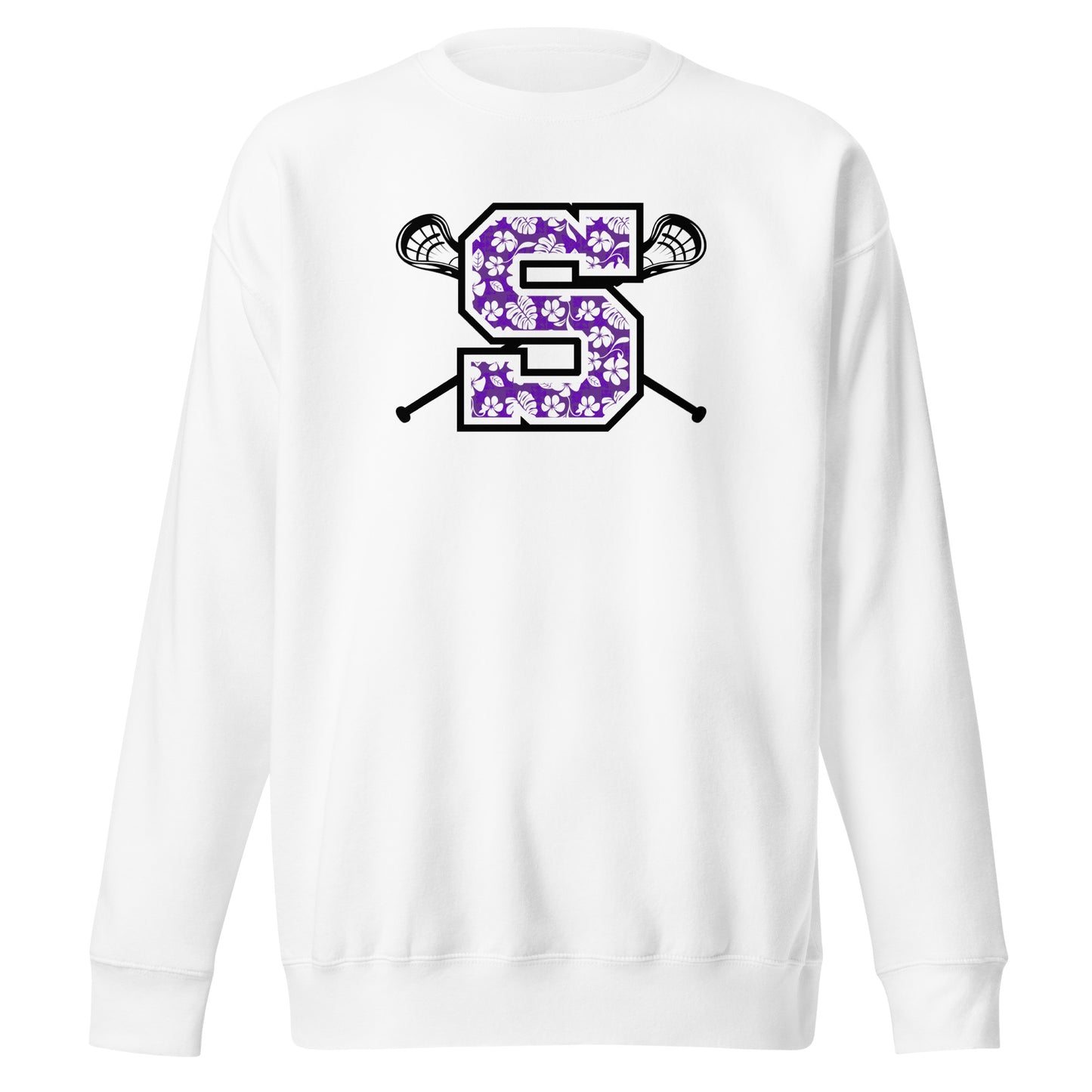 Adult Sunset Lacrosse Cotton Heritage Premium Sweatshirt