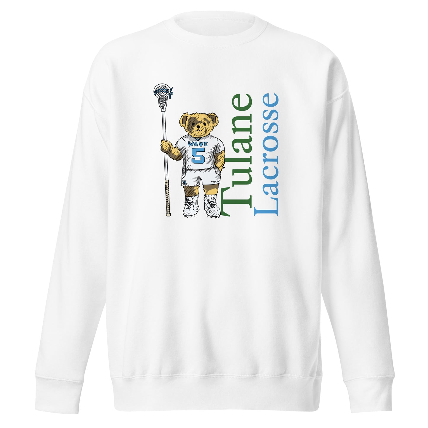 Adult Tulane Lacrosse Cotton Heritage Hoodie