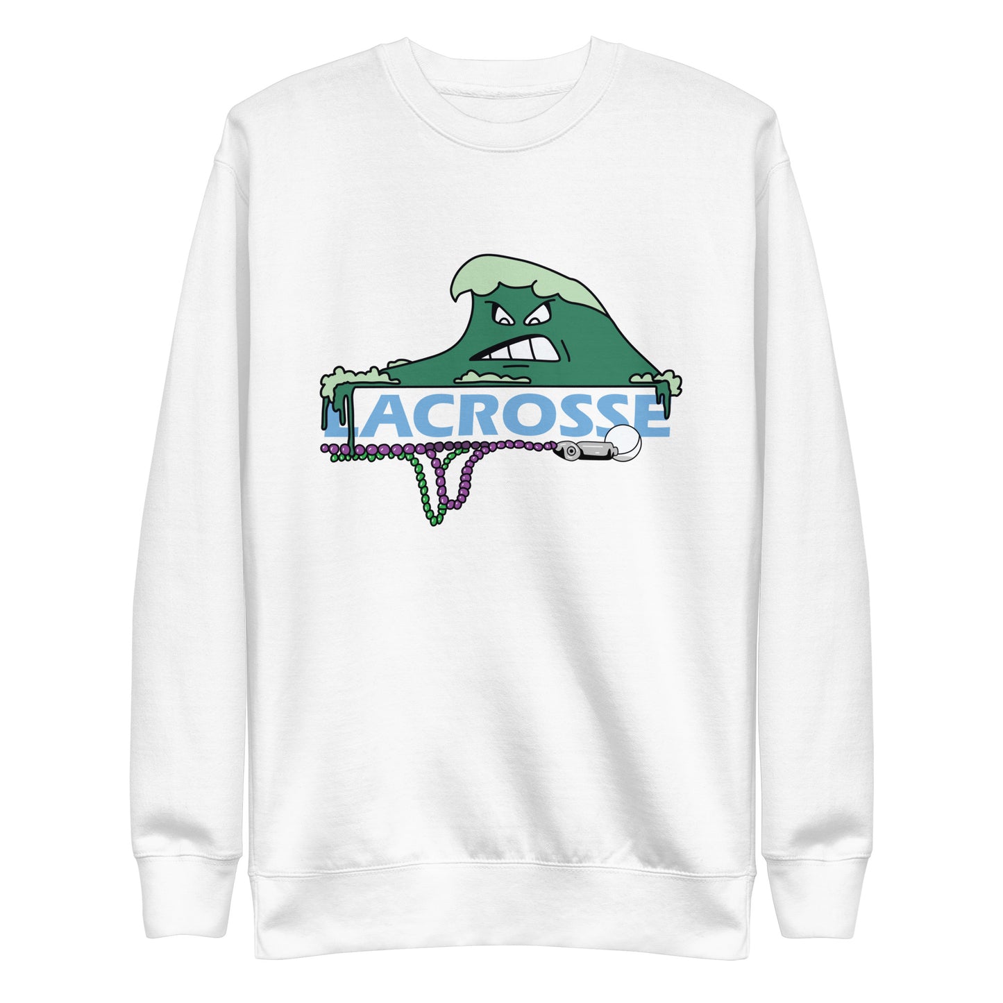 Adult Tulane Lacrosse Cotton Heritage Sweatshirt