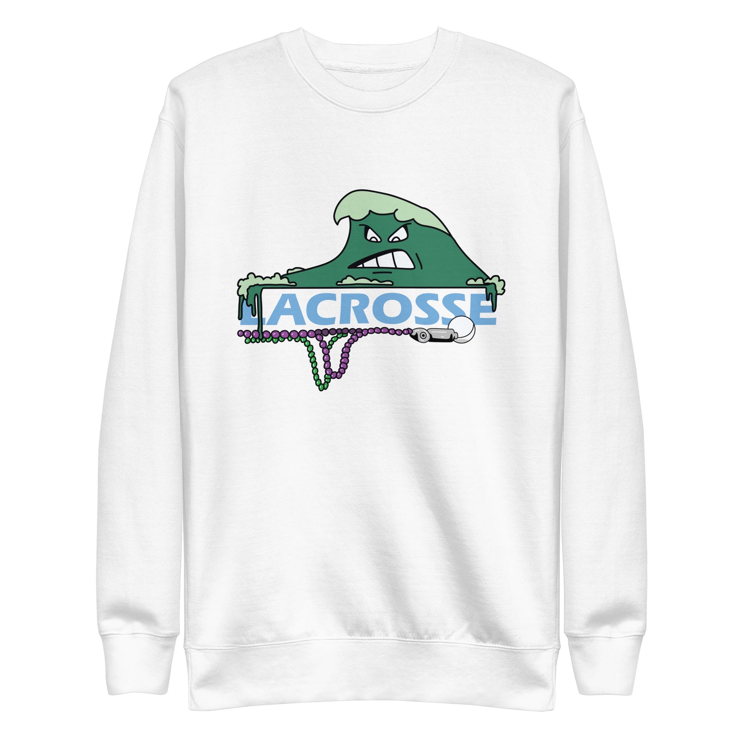 Adult Tulane Lacrosse Cotton Heritage Sweatshirt