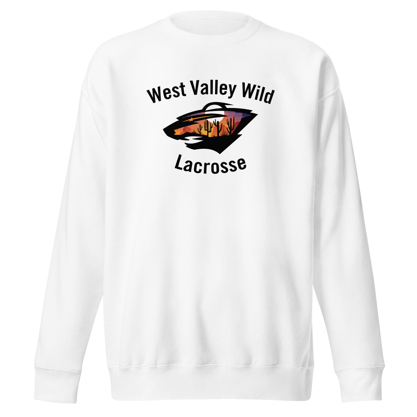 Adult WVW Lacrosse Cotton Heritage Crewneck Sweatshirt