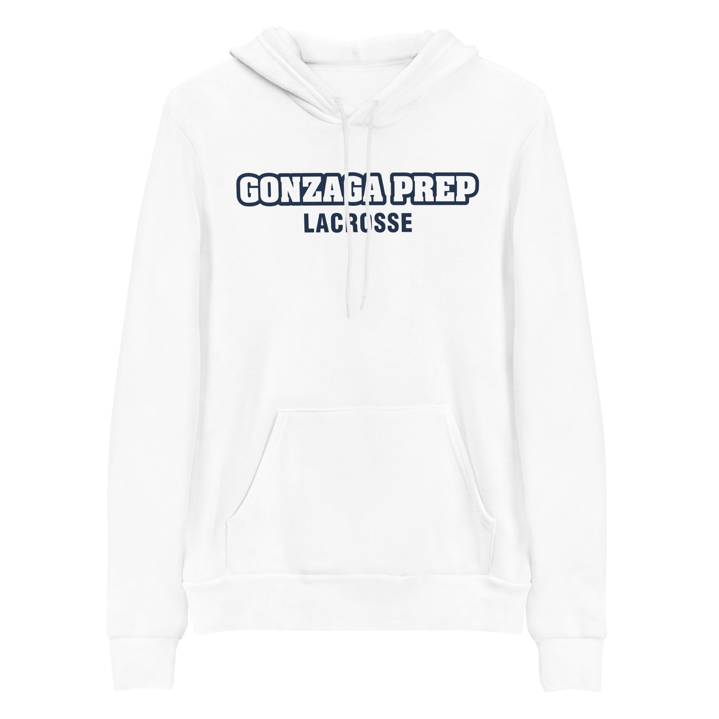 Adult Gonzaga Prep Lacrosse Bella + Canvas Fleece Hoodie