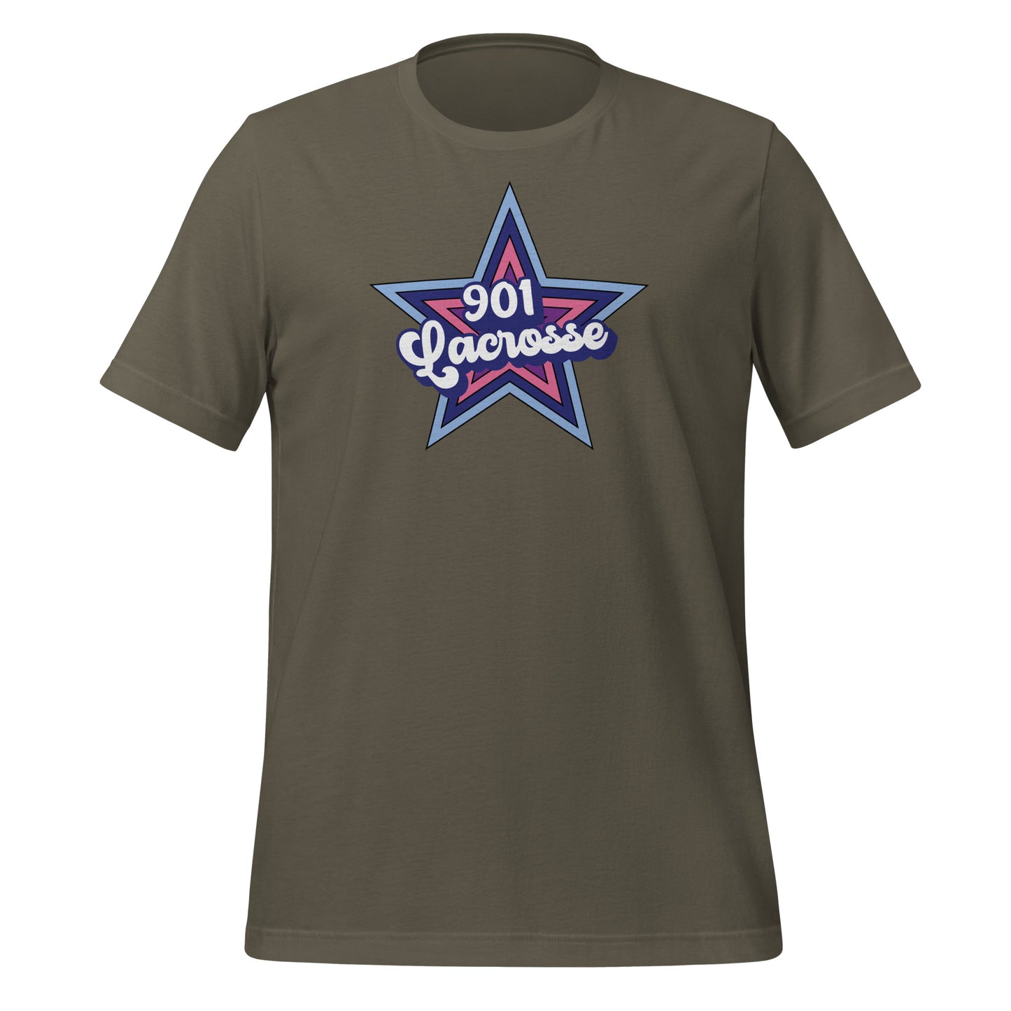 Adult Stars 901 Lacrosse Bella + Canvas T-Shirt