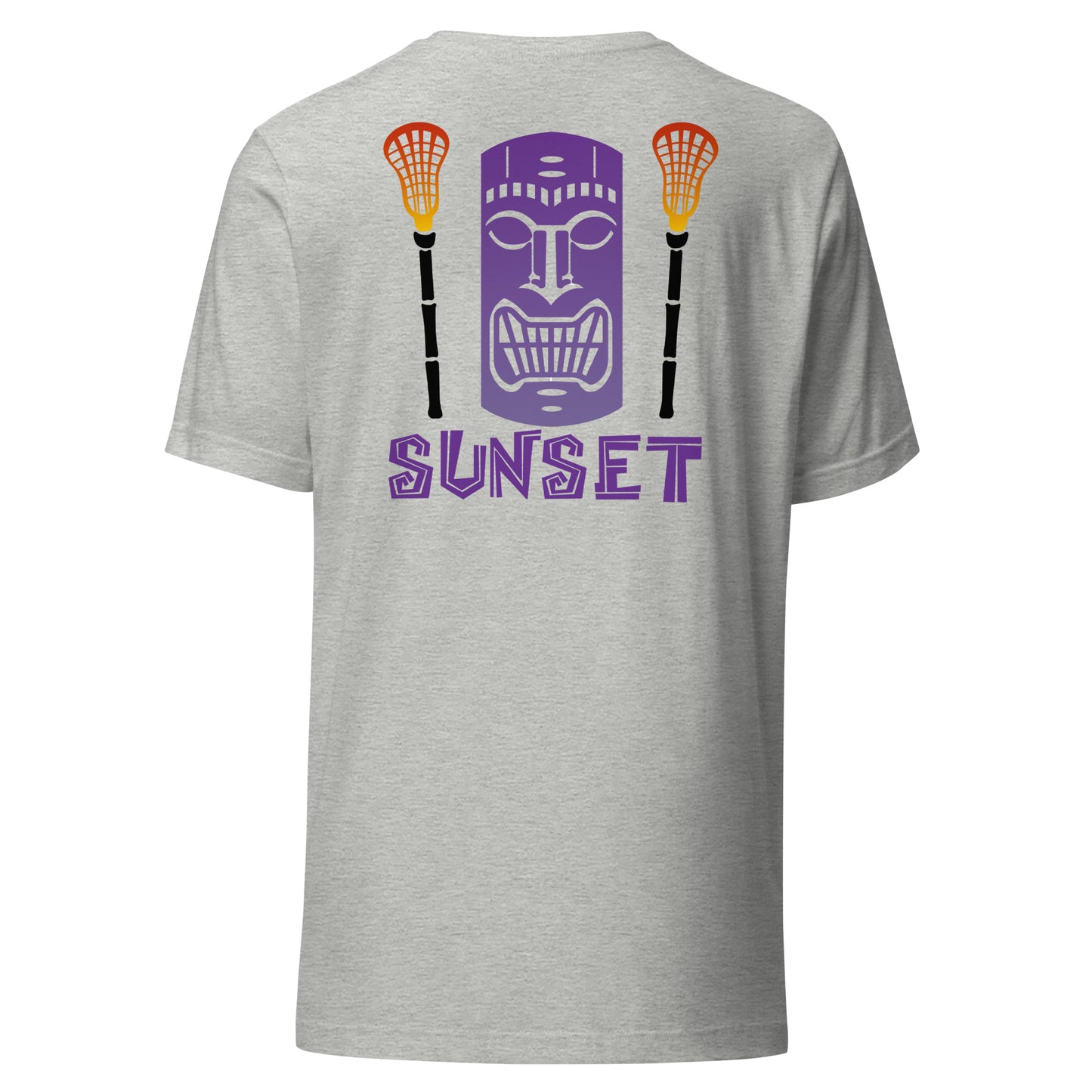 Adult Sunset Lacrosse Bella + Canvas T-Shirt | Tiki