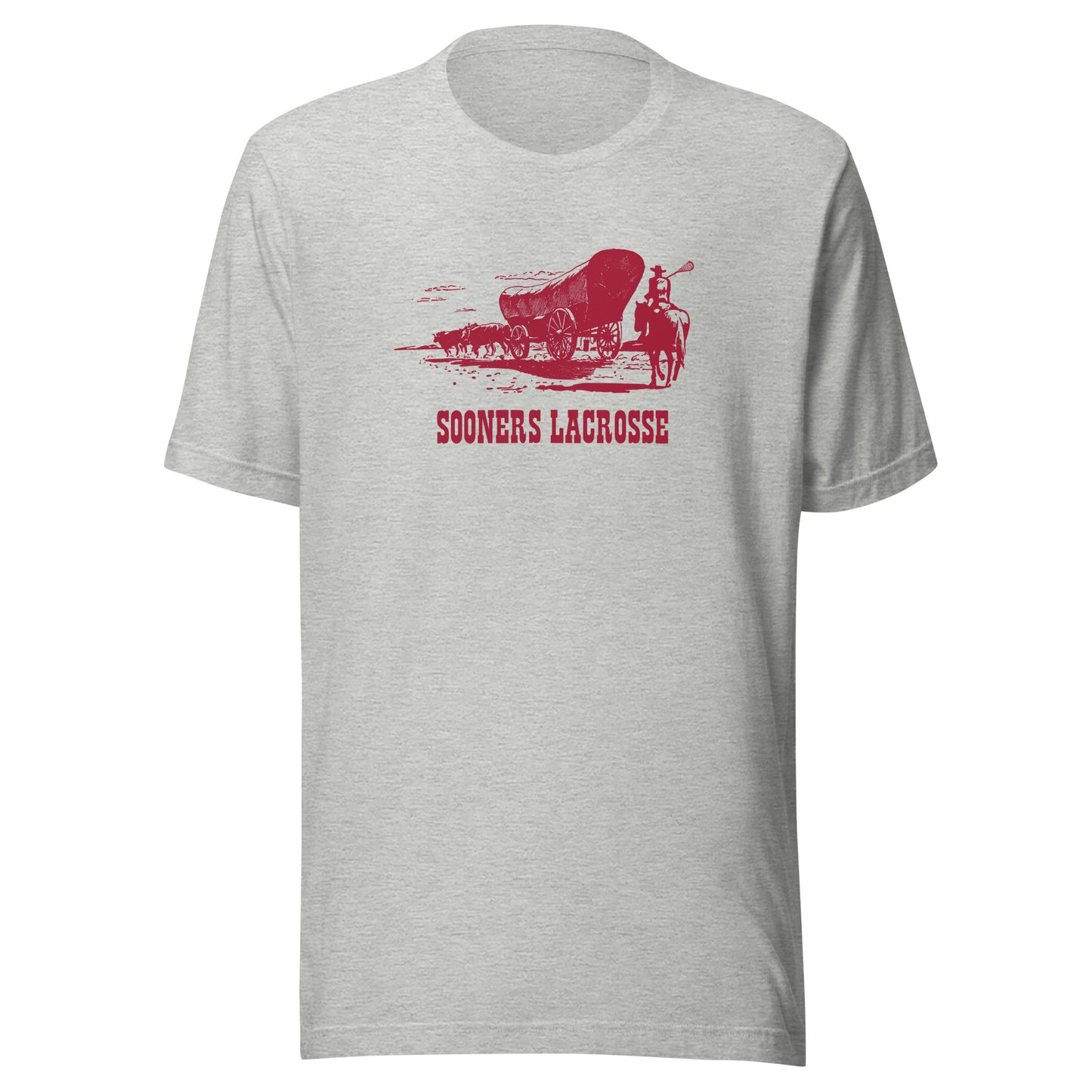 Adult Oklahoma University Lacrosse Wagon Short Sleeve Tee