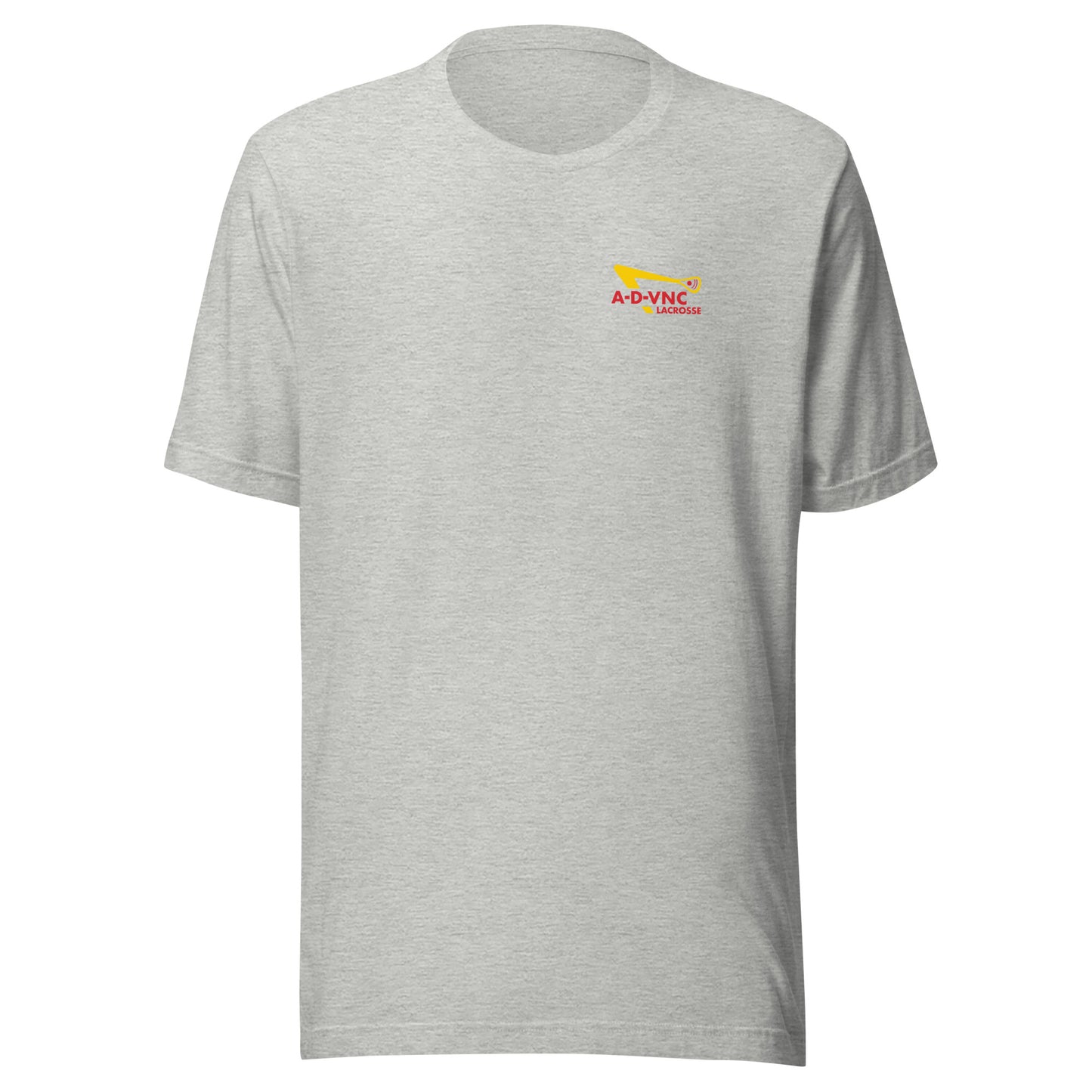 Adult ADVNC Lacrosse Out & In Bella + Canvas T-shirt (Front & Back)