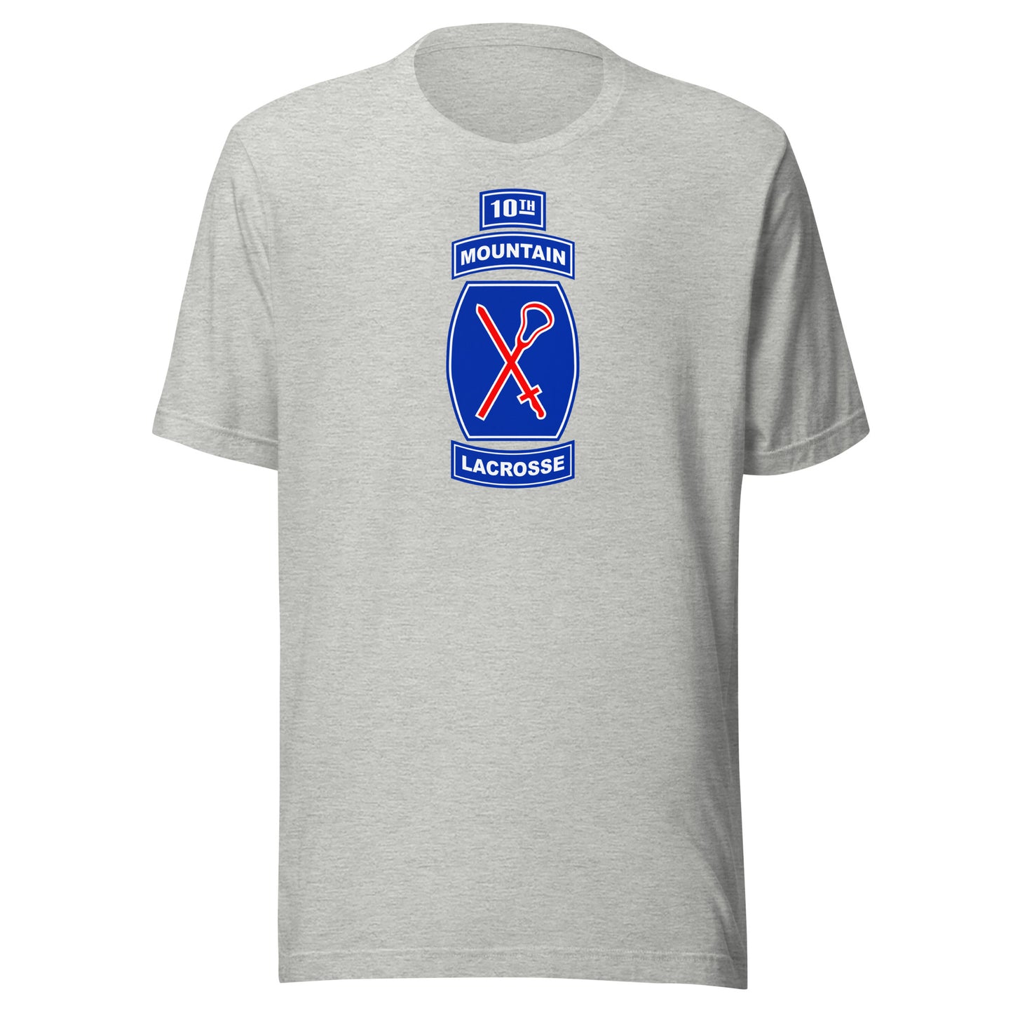 Adult 10th Mountain Lacrosse Bella + Canvas T-Shirt