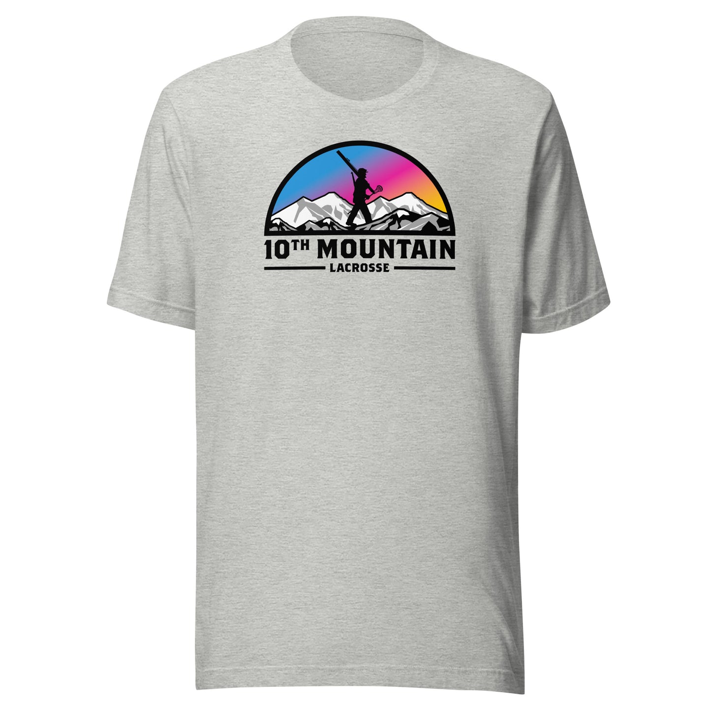 Adult 10th Mountain Lacrosse Bella + Canvas T-Shirt