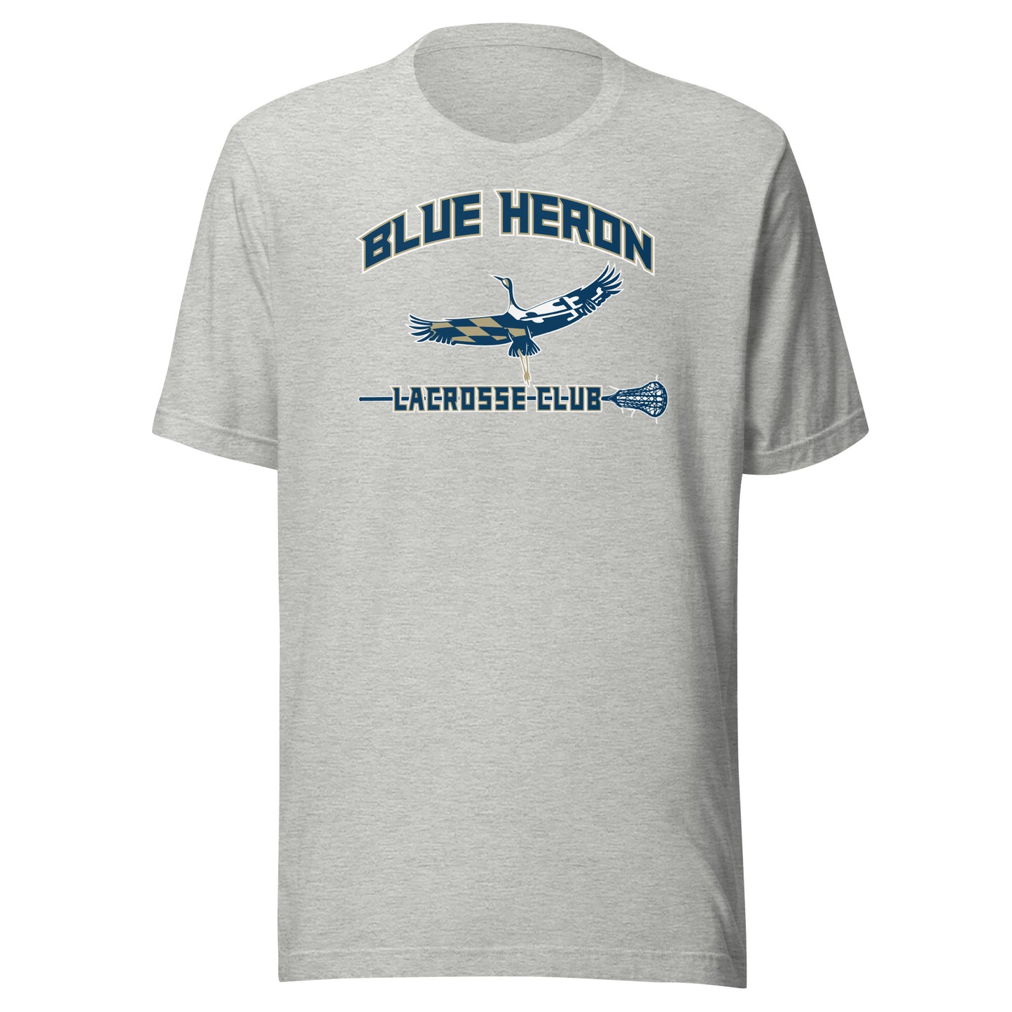 Adult Blue Heron Lacrosse Bella + Canvas T-Shirt