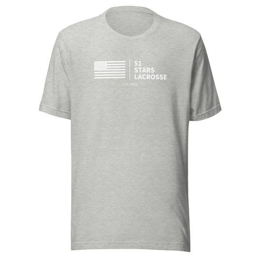 Adult 51 Stars Lacrosse Bella + Canvas T-shirt