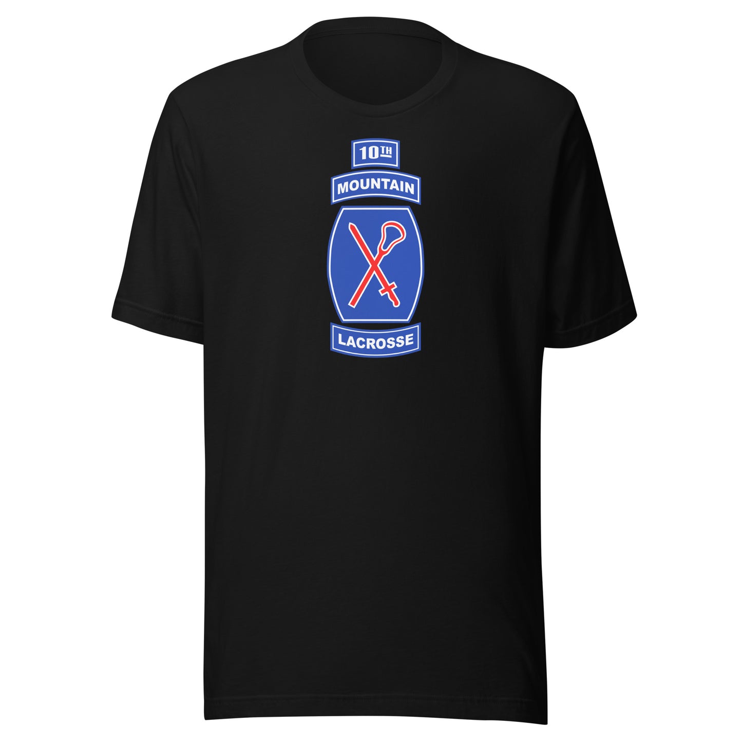 Adult 10th Mountain Lacrosse Bella + Canvas T-Shirt