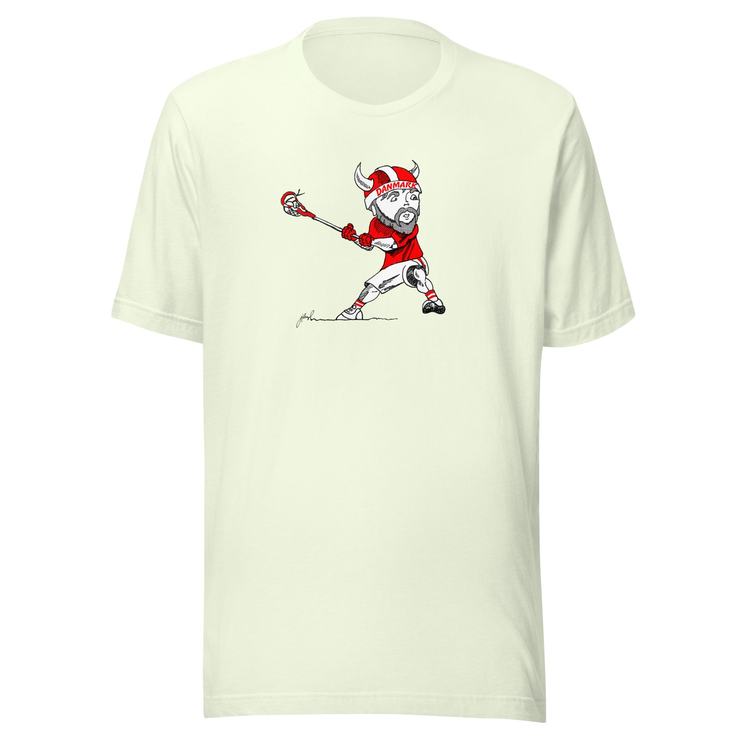 Adult Denmark Lacrosse Bella + Canvas T-shirt