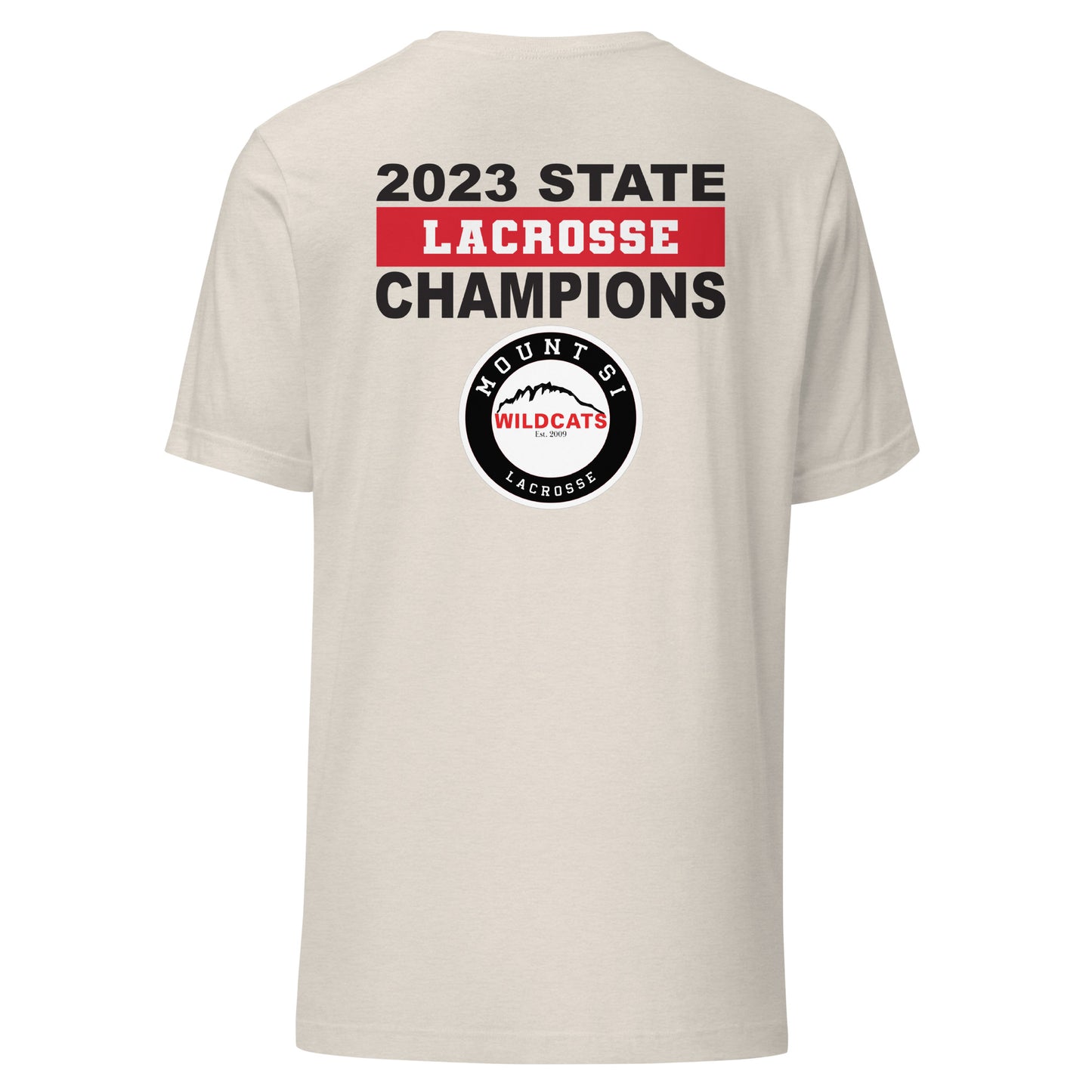 Adult Mount Si 2023 State Champions T-shirt (Front & Back)
