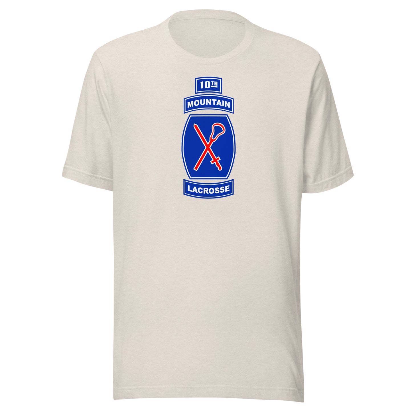 Adult 10th Mountain Lacrosse Bella + Canvas T-Shirt