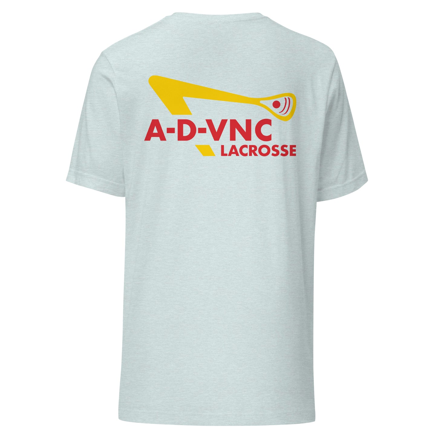 Adult ADVNC Lacrosse Out & In Bella + Canvas T-shirt (Front & Back)