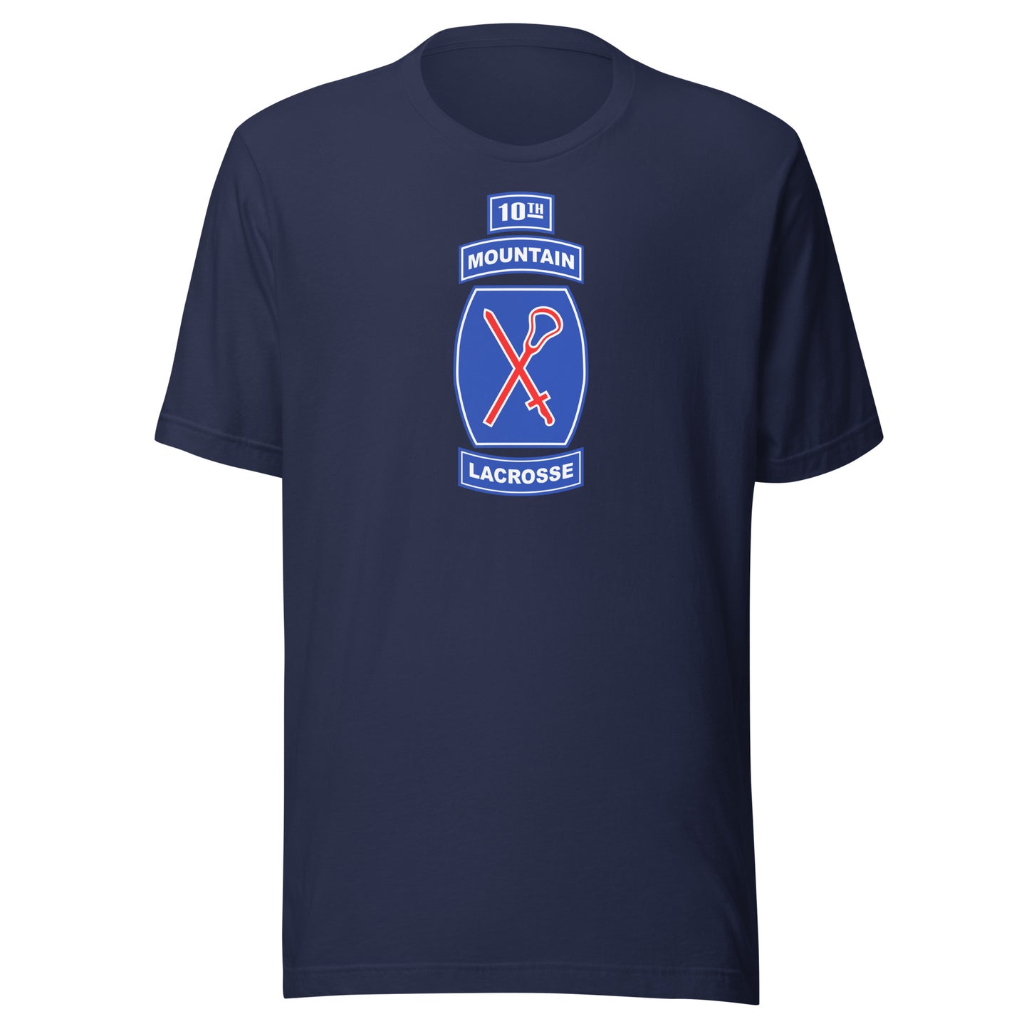 Adult 10th Mountain Lacrosse Bella + Canvas T-Shirt
