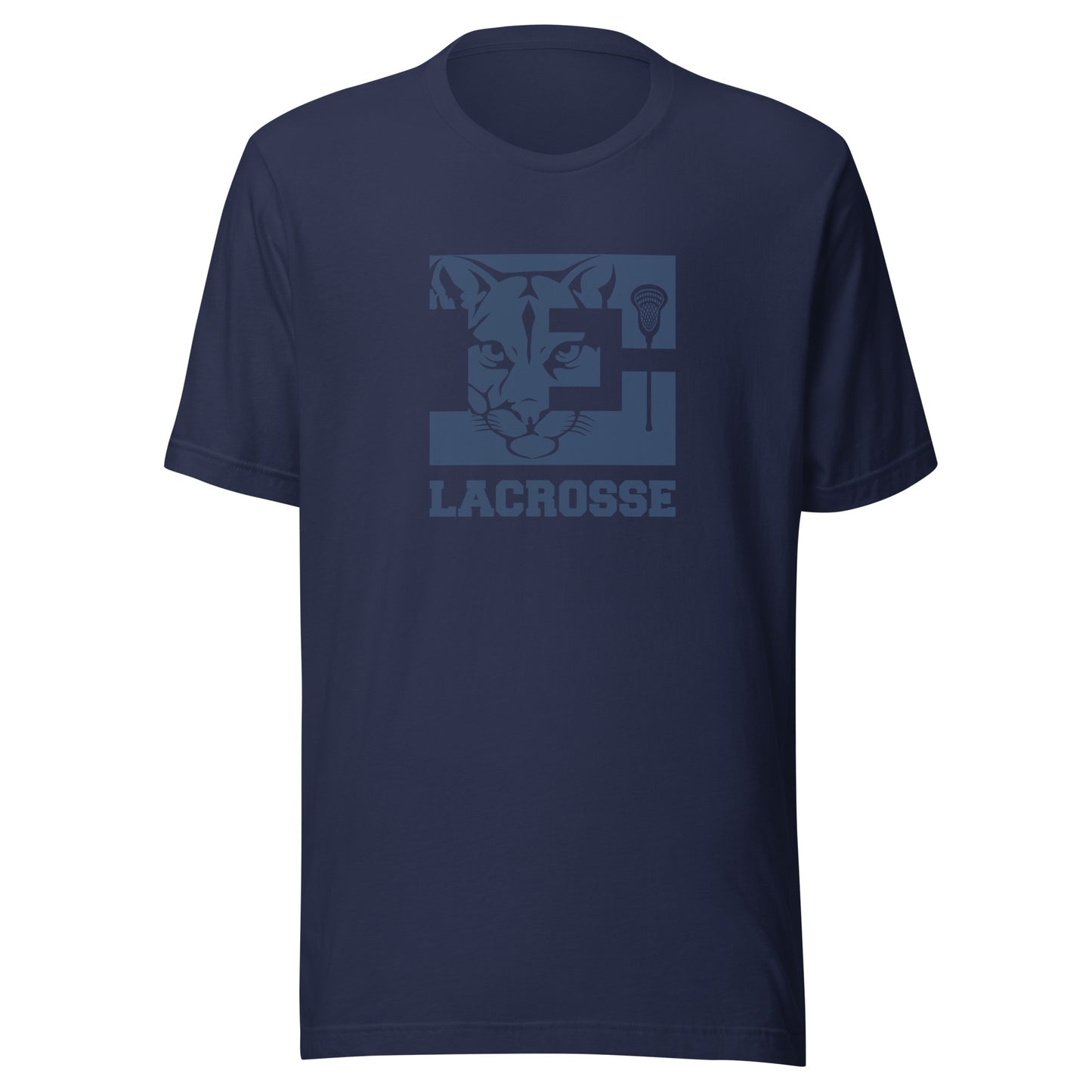 Adult Evergreen Cougars Lacrosse B+C T-shirt - Personalized
