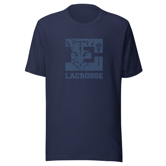 Adult Evergreen Cougars Lacrosse B+C T-shirt - Personalized