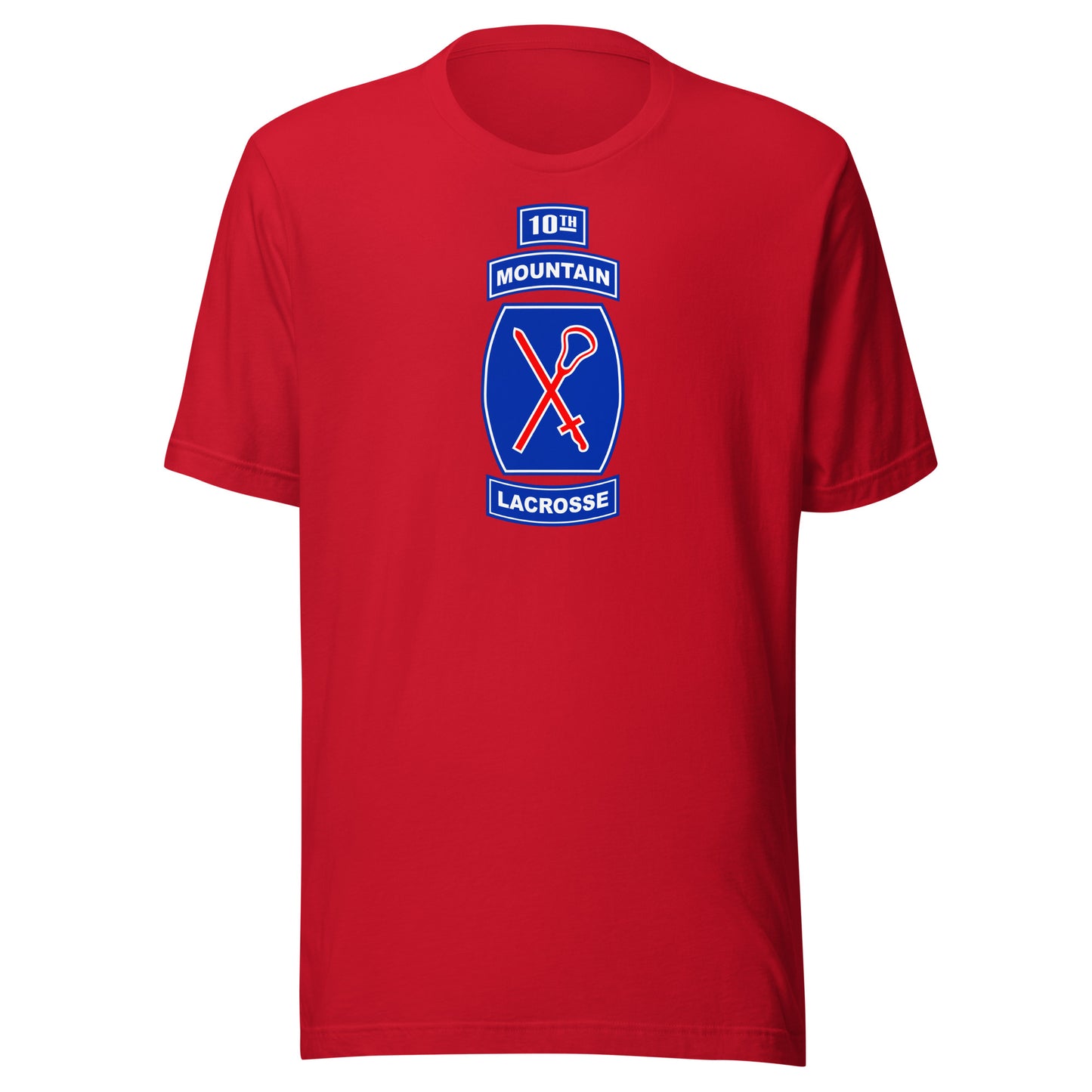 Adult 10th Mountain Lacrosse Bella + Canvas T-Shirt