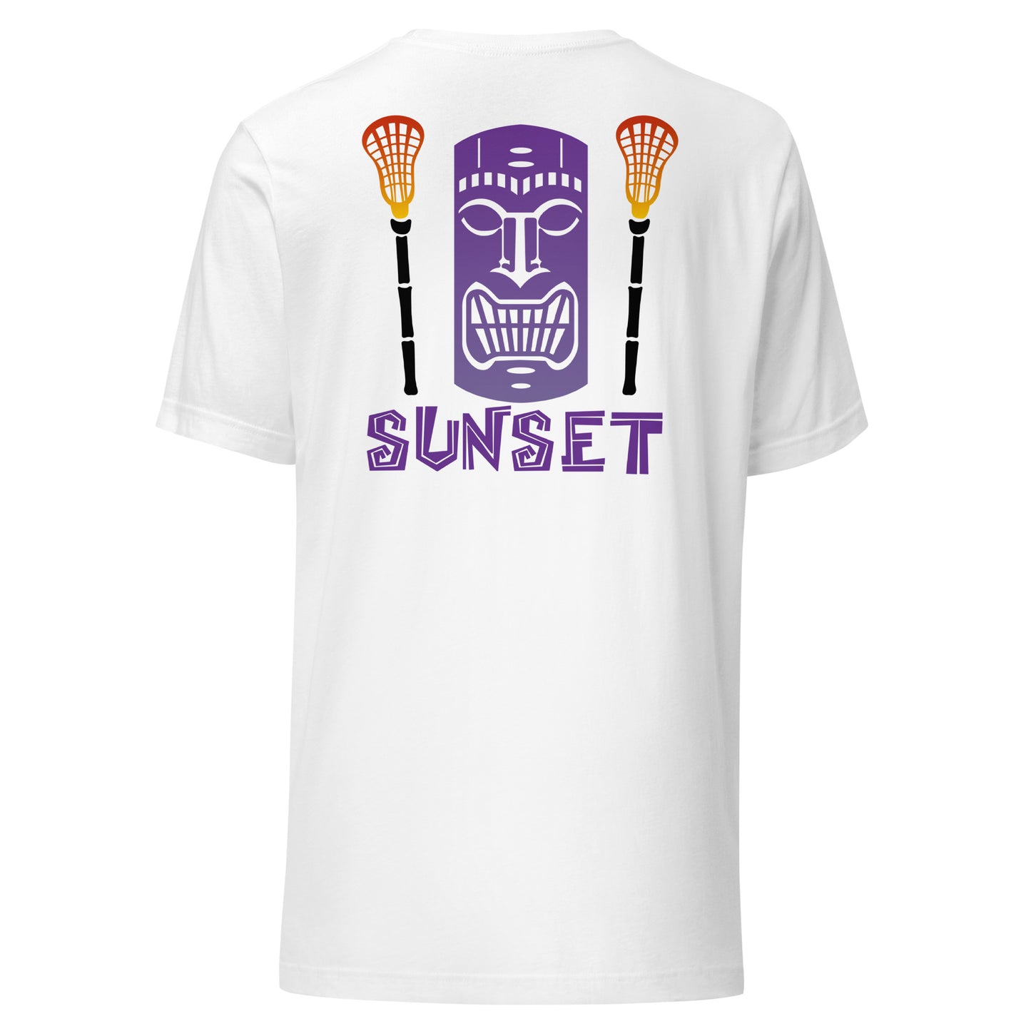 Adult Sunset Lacrosse Bella + Canvas T-Shirt | Tiki