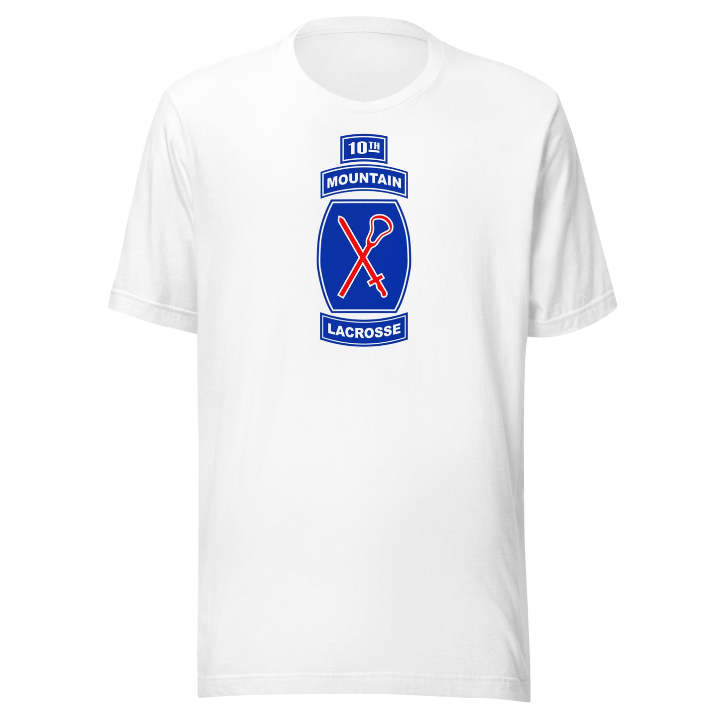 Adult 10th Mountain Lacrosse Bella + Canvas T-Shirt