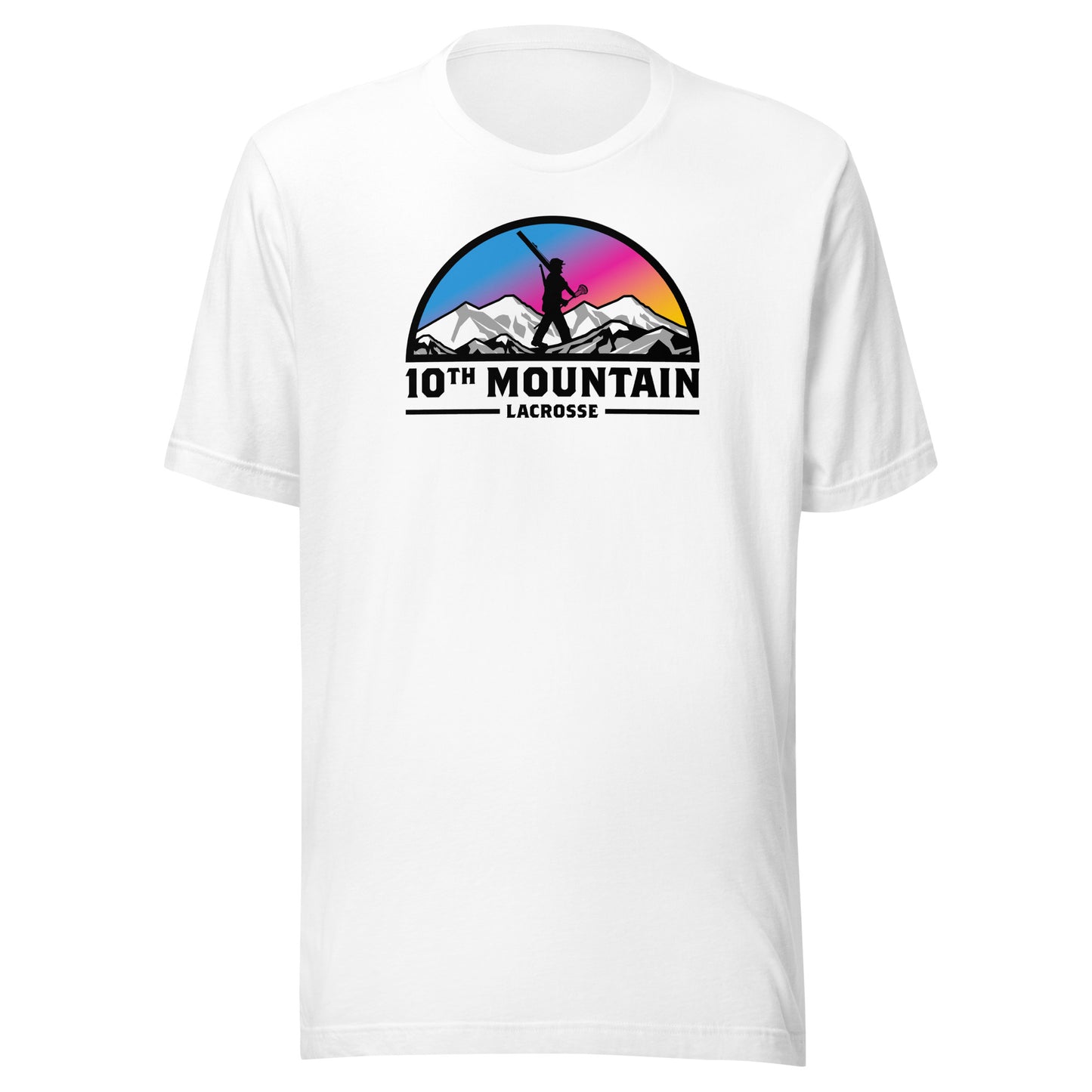 Adult 10th Mountain Lacrosse Bella + Canvas T-Shirt