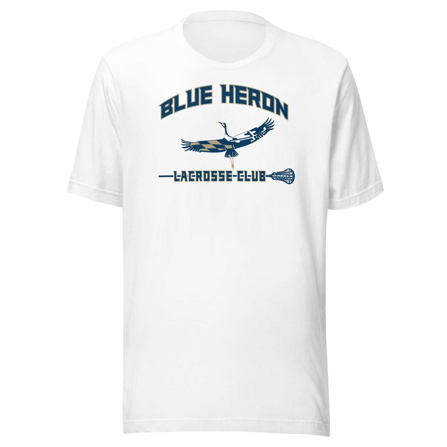 Adult Blue Heron Lacrosse Bella + Canvas T-Shirt