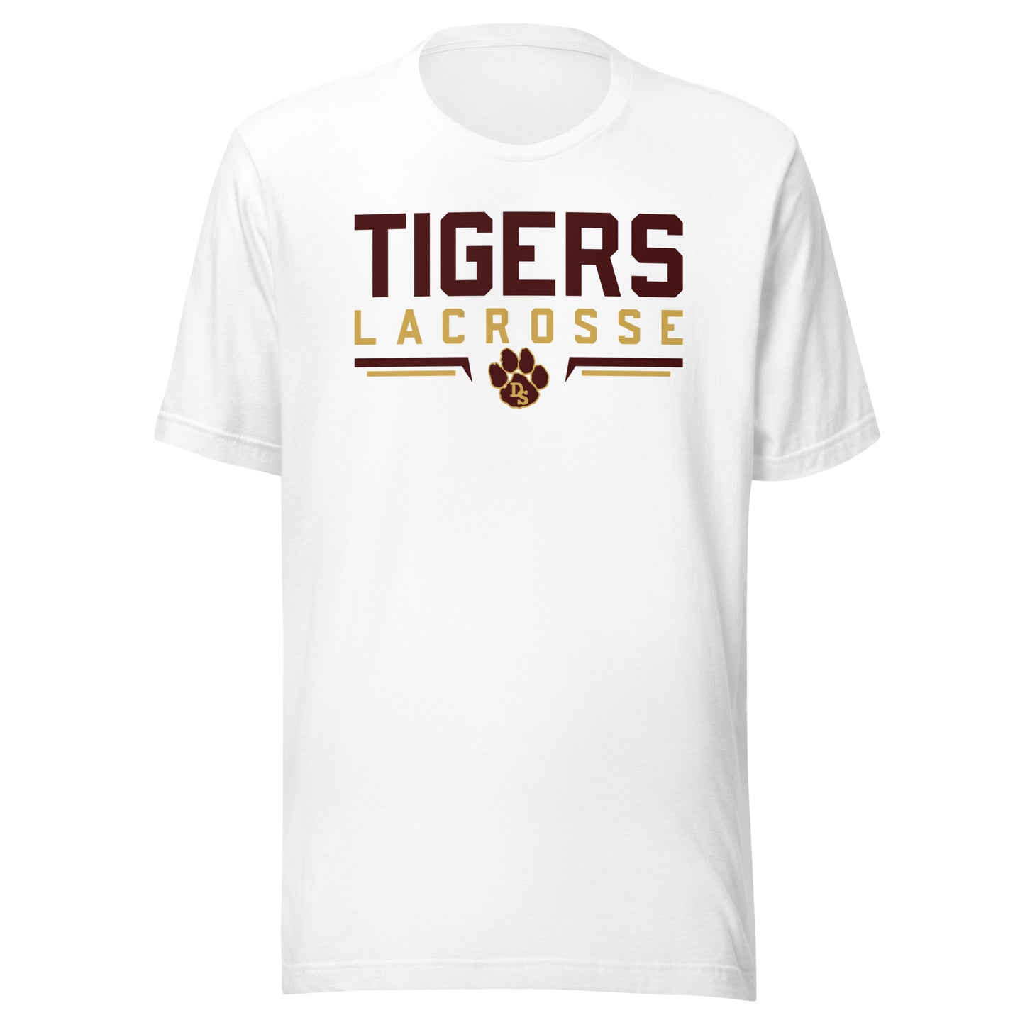 Adult Drip Tigers Lacrosse Bella + Canvas T-shirt