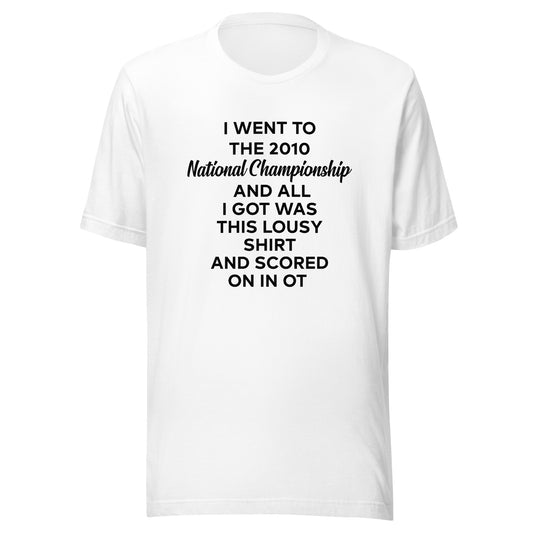 Adult No Context Lacrosse B+C T-shirt