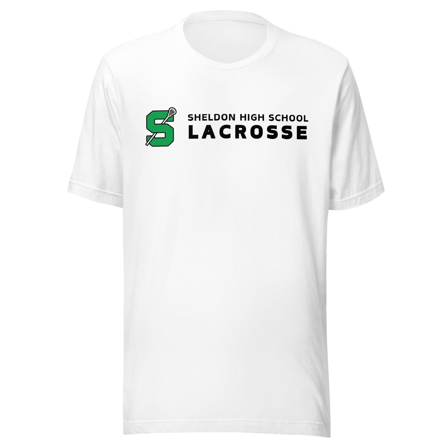 Adult Sheldon Boys and Girls Lacrosse Bella + Canvas T-shirt