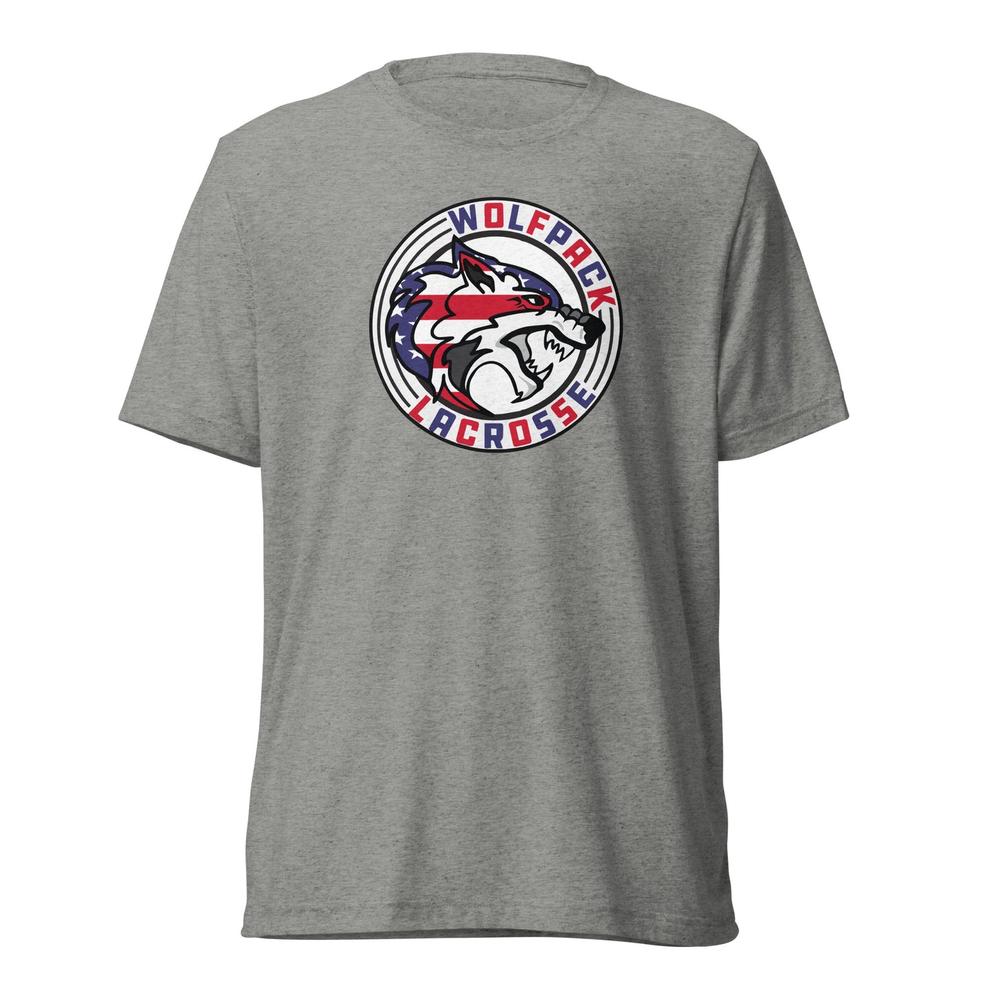 Adult Wolfpack Lacrosse USA Bella + Canvas Tri-Blend T-Shirt