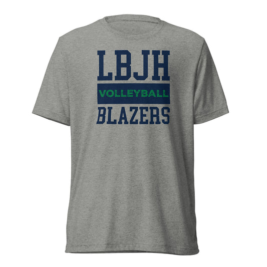 Adult LBJH Bella + Canvas Tri-Blend T-Shirt | Volleyball