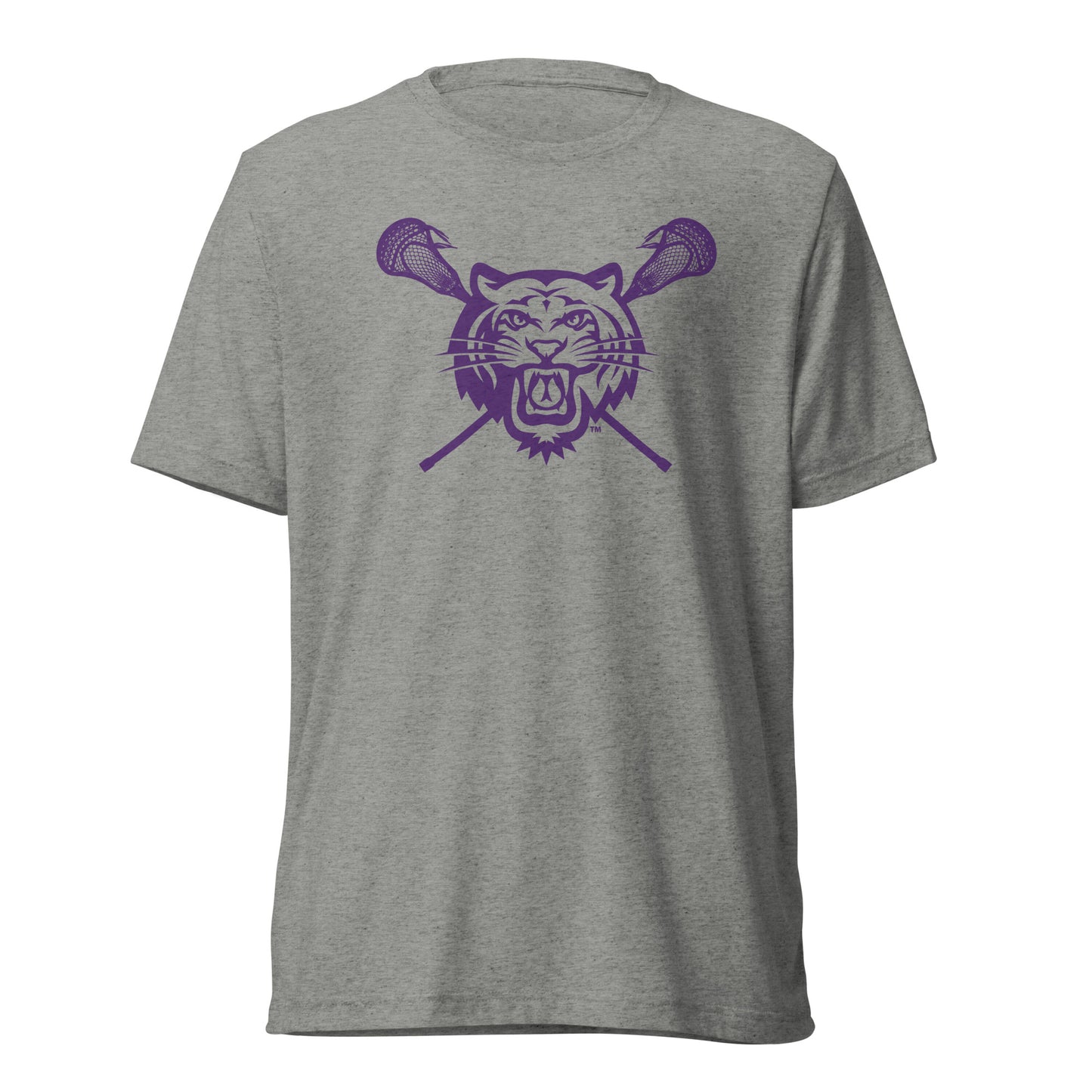 Adult Tiger Lax Bella + Canvas Tri-Blend T-Shirt