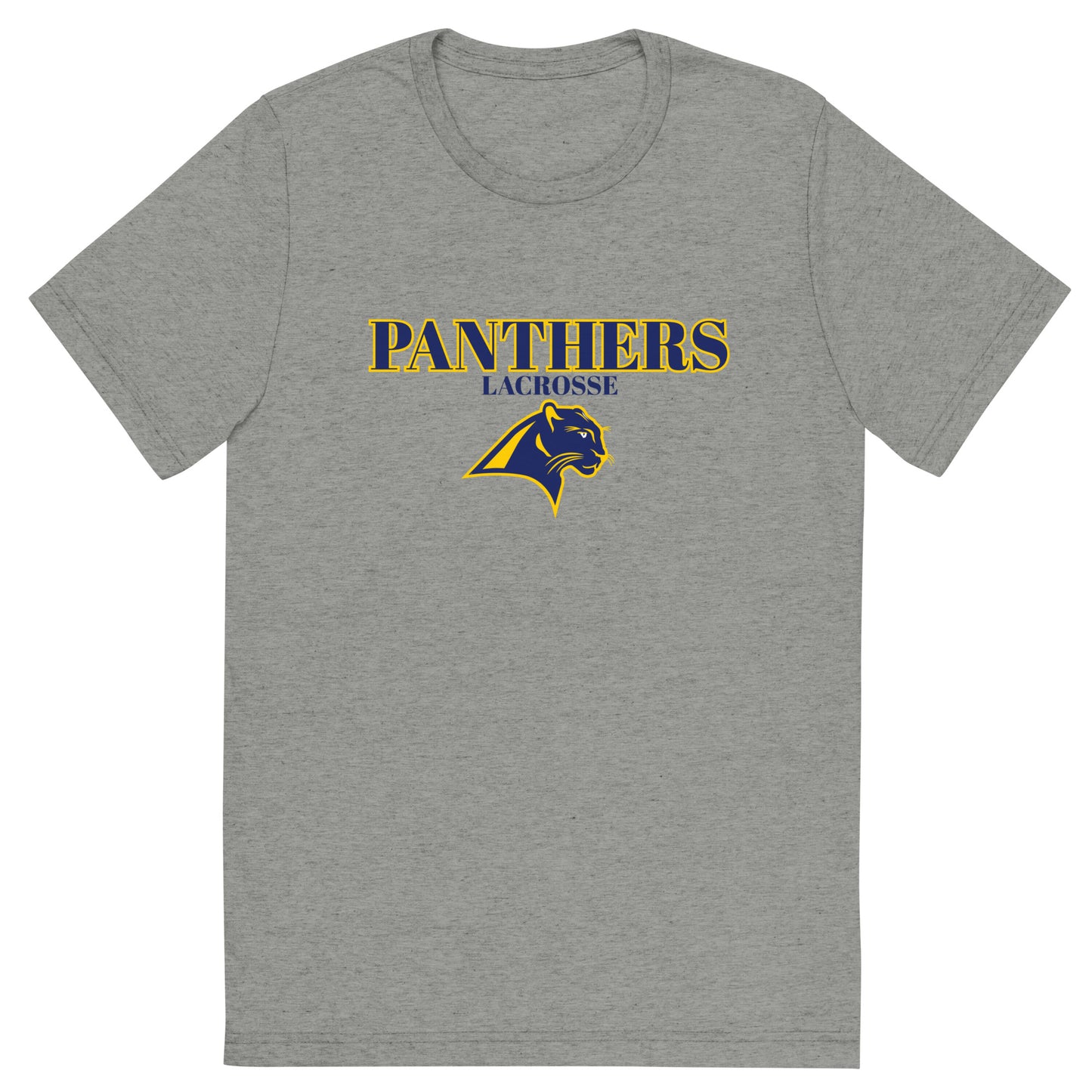 Adult Panthers Lacrosse Bella + Canvas Tri-Blend T-Shirt