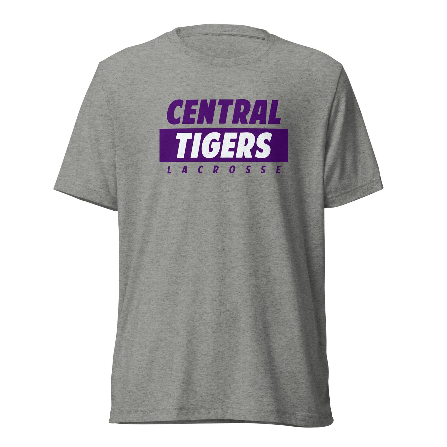 Adult Central Tigers Lacrosse Bella + Canvas Tri-Blend T-Shirt
