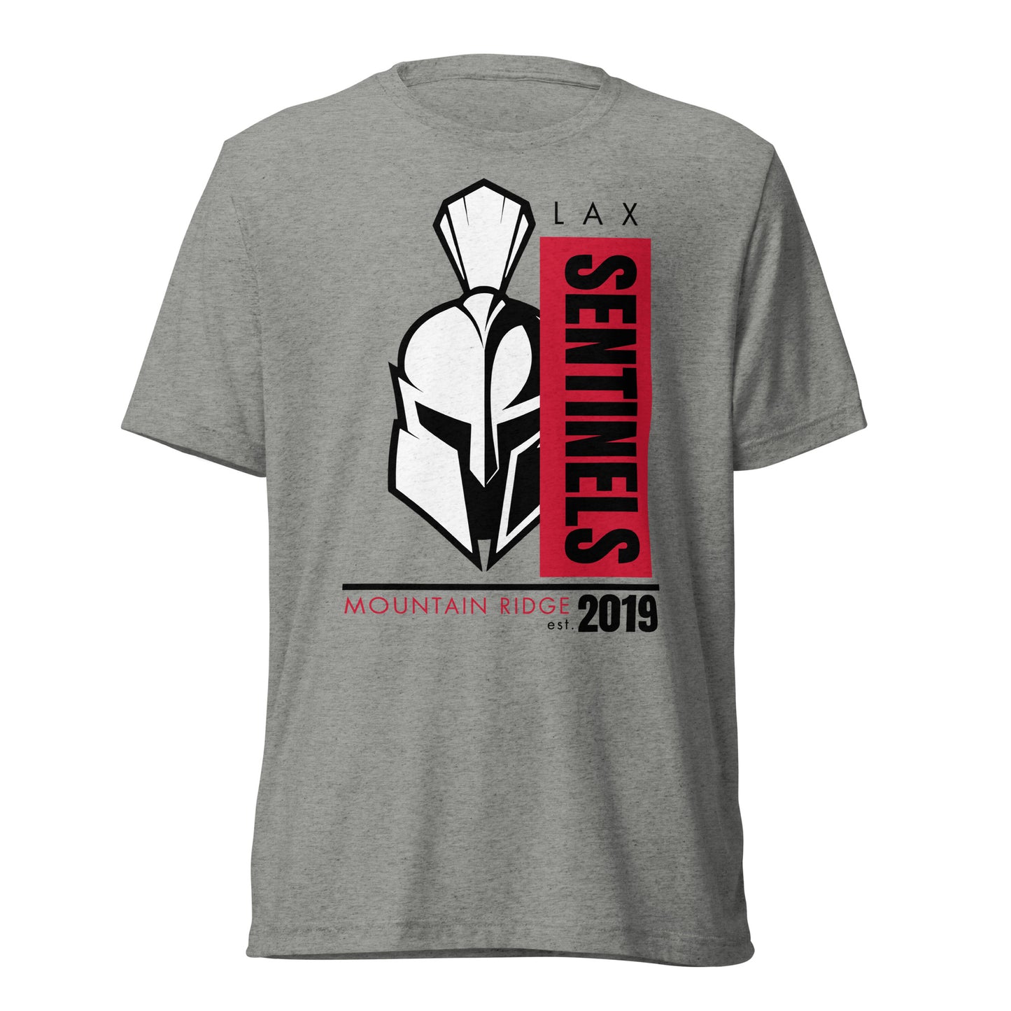 Adult Mountain Ridge Sentinels Lacrosse Bella + Canvas Tri-Blend T-Shirt