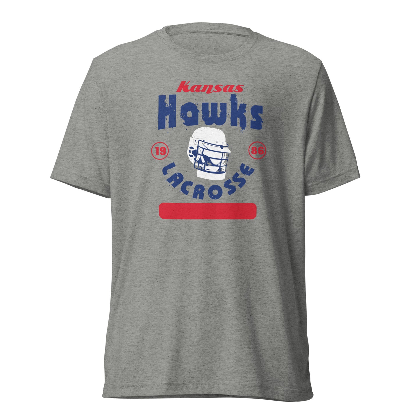 Adult KU Club Lacrosse Bella + Canvas Tri-Blend T-Shirt