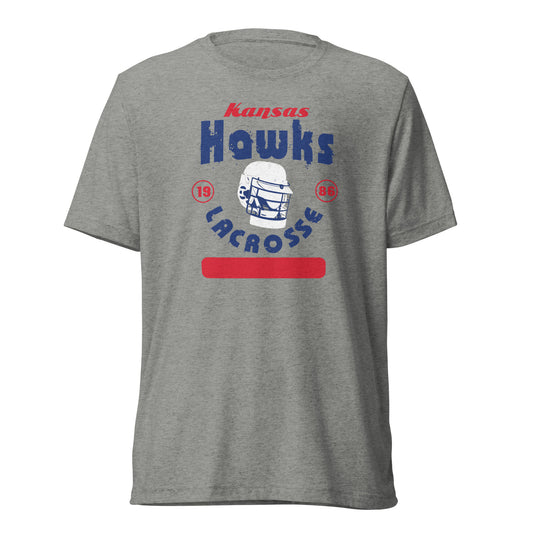 Adult KU Club Lacrosse Bella + Canvas Tri-Blend T-Shirt