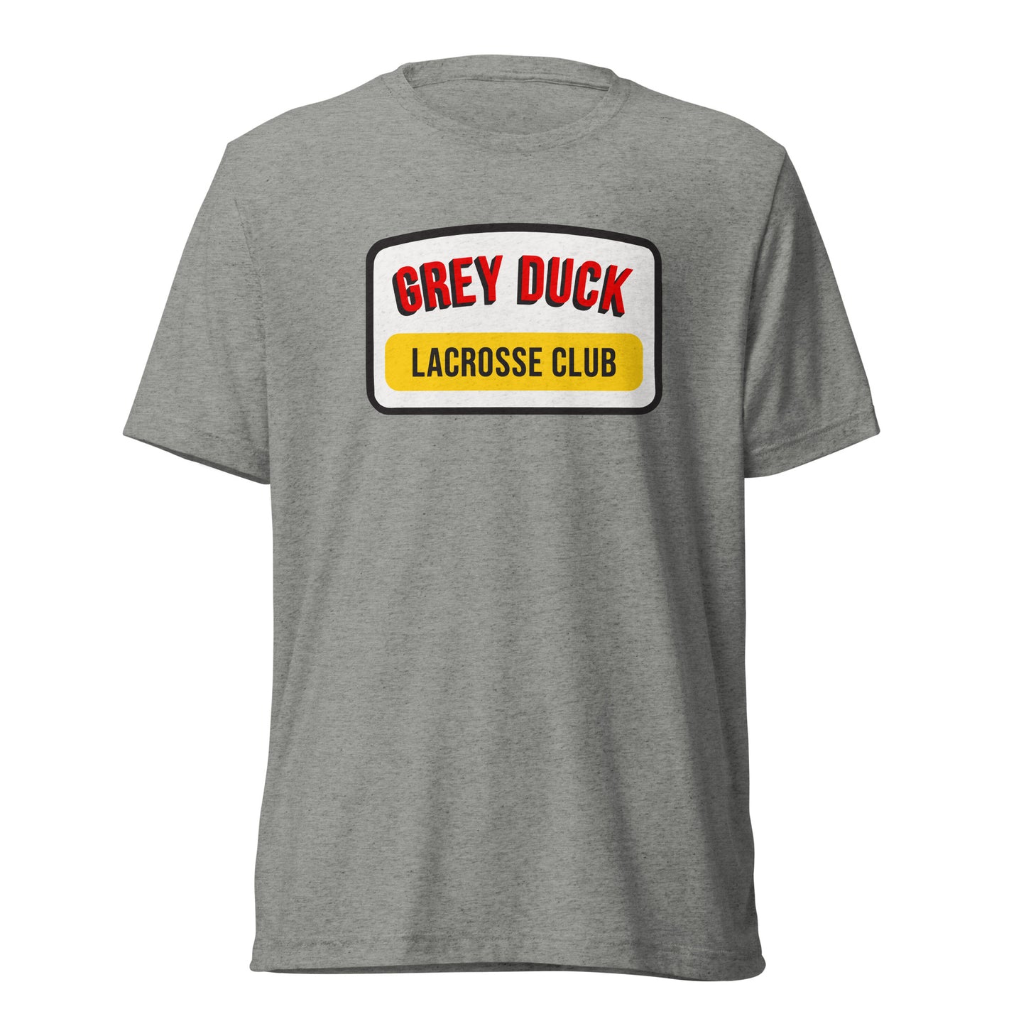 Adult Grey Duck Lacrosse Bella + Canvas Tri-Blend T-shirt