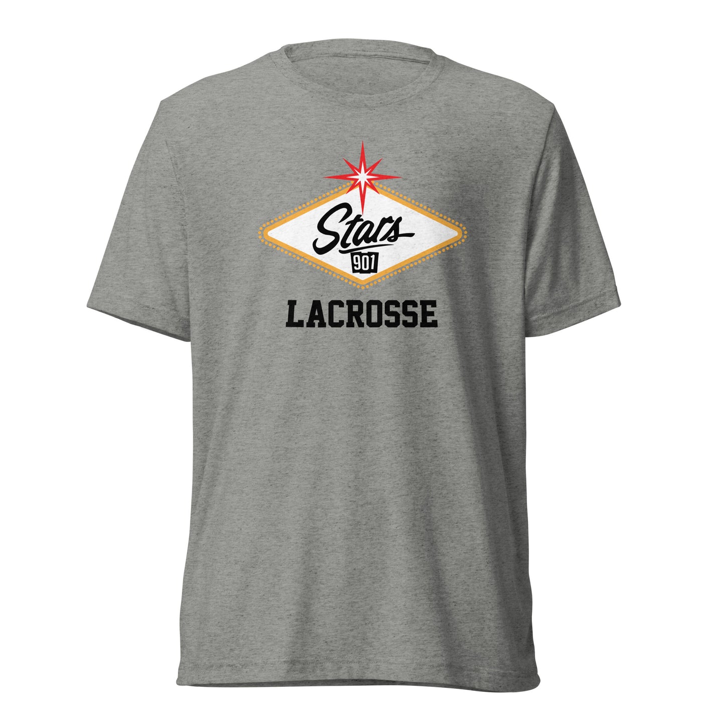Adult Stars 901 Lacrosse Bella + Canvas Tri-Blend T-shirt