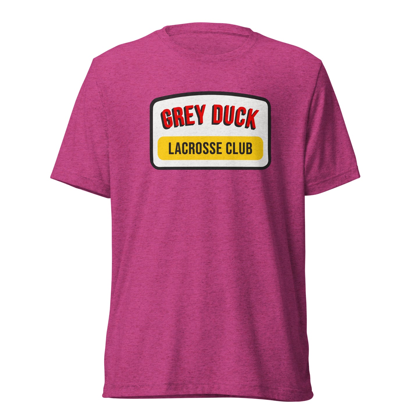 Adult Grey Duck Lacrosse Bella + Canvas Tri-Blend T-shirt