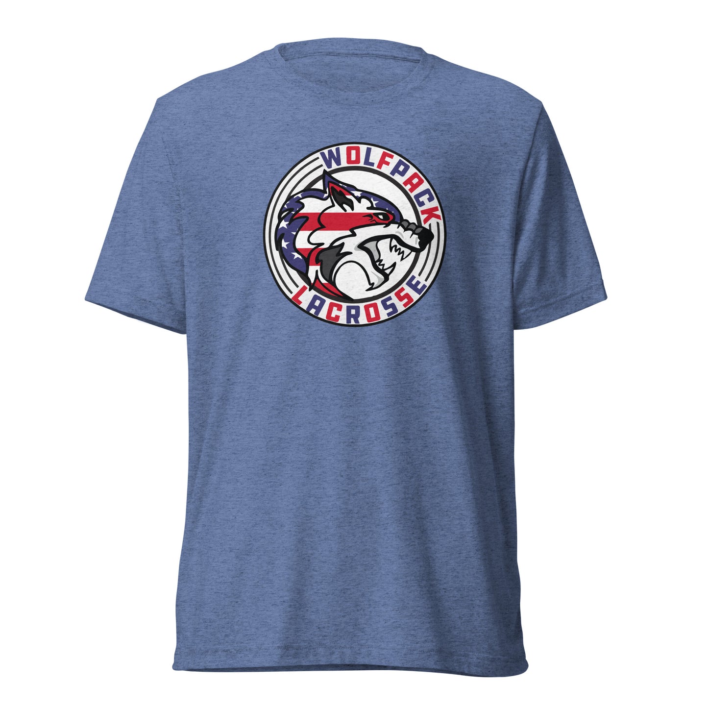 Adult Wolfpack Lacrosse USA Bella + Canvas Tri-Blend T-Shirt