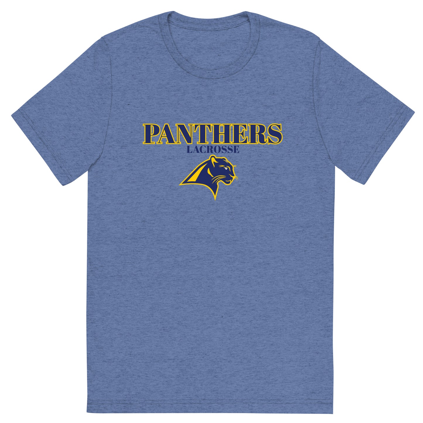 Adult Panthers Lacrosse Bella + Canvas Tri-Blend T-Shirt