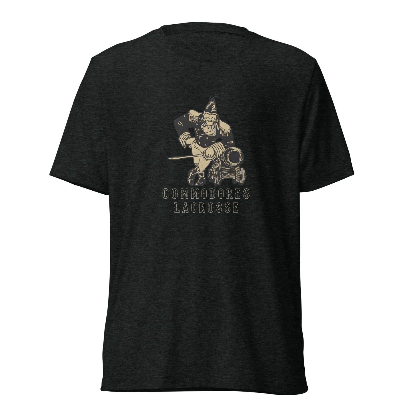 Adult Commodores Lacrosse Bella + Canvas Tri-Blend T-shirt