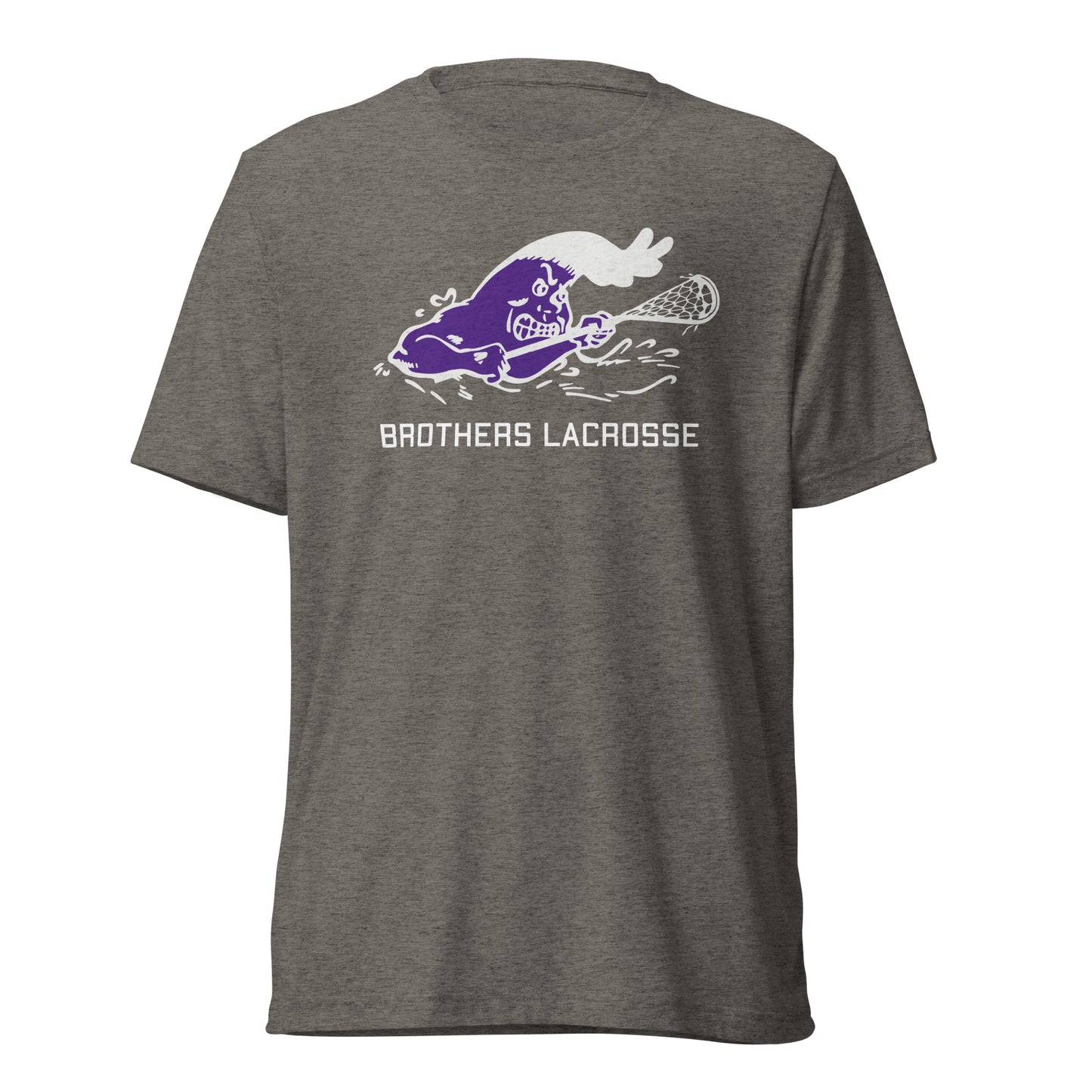 Adult Purple Wave Lacrosse Bella + Canvas Tri-Blend Tee