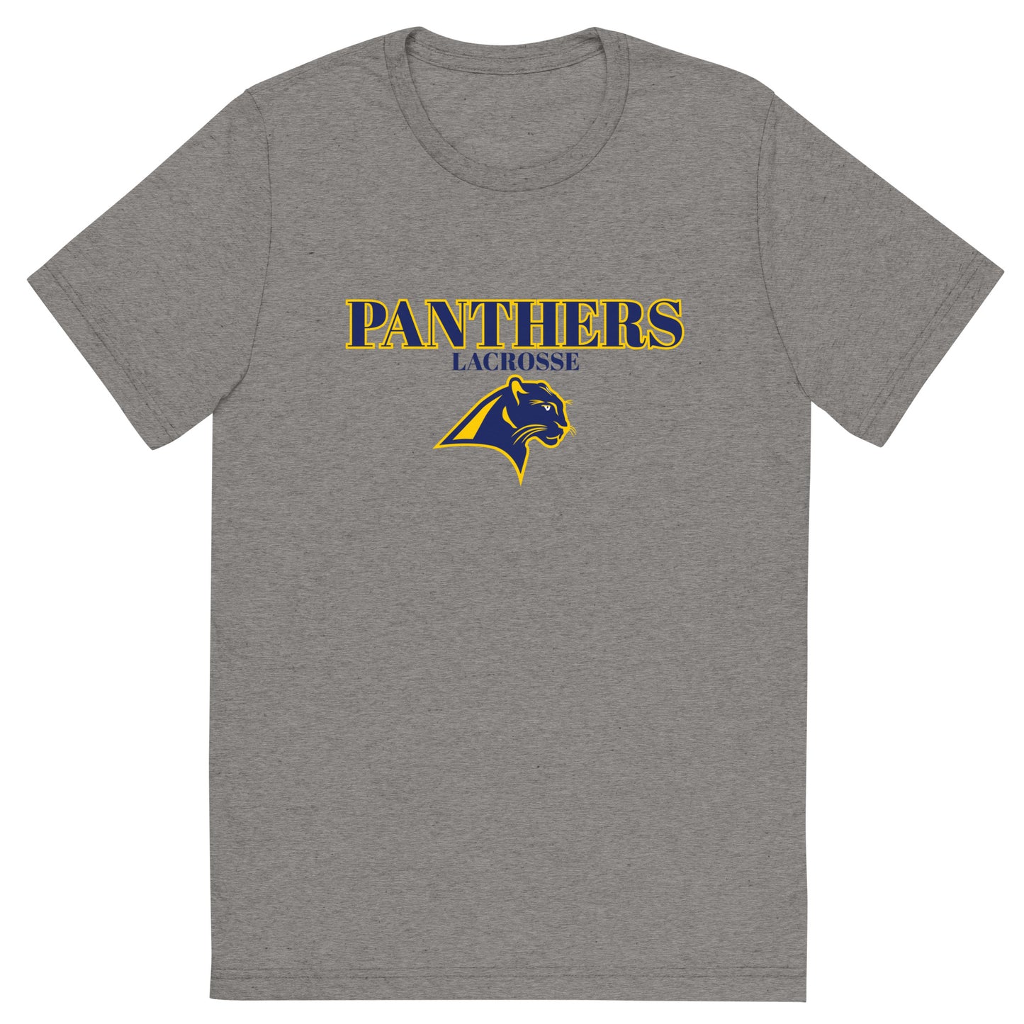 Adult Panthers Lacrosse Bella + Canvas Tri-Blend T-Shirt